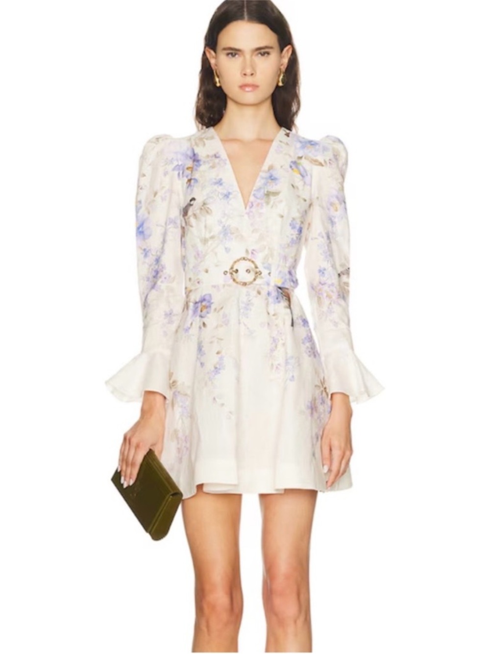 Zimmermann Luna floral linen minidress